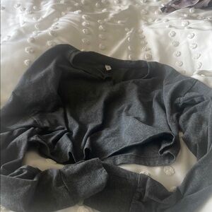 Dark Gray Cropped Top